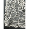 Cuello de Encaje de Bolillos Antiguo - Pieza Artesanal Decorativa 33x33 cm