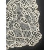 Cuello de Encaje de Bolillos Antiguo - Pieza Artesanal Decorativa 33x33 cm