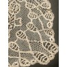 Cuello de Encaje de Bolillos Antiguo - Pieza Artesanal Decorativa 33x33 cm