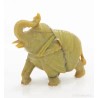 Figura de Elefante en Piedra Dura Jade - Escultura Decorativa Artesanal 8x10x4