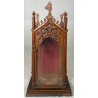 Antigua Capilla Neogótica en Madera Tallada - Hornacina Religiosa Siglo XX