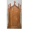 Antigua Capilla Neogótica en Madera Tallada - Hornacina Religiosa Siglo XX
