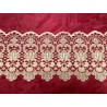 Encaje de Guipur Antiguo Blanco - Puntilla Artesanal Decorativa 200x25 cm
