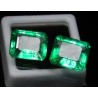 Pareja de Esmeraldas Naturales 17,80 CT - Gemas Talla Esmeralda Colombianas