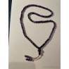 Collar Budista Mala de Amatista Natural - Rosario Meditación Piedras Violetas