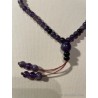 Collar Budista Mala de Amatista Natural - Rosario Meditación Piedras Violetas