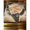 Gargantilla Étnica de Plata Tibetana con Turquesa y Coral - Joyería Artesanal