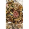 Campana de Cristal Vintage con Composición Floral de Conchas - Arte Decorativo