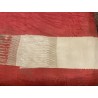 Mantón Antiguo con Flecos de Seda y Enrejado Geométrico - Textil Artesanal