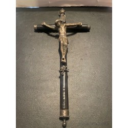 Crucifijo Antiguo de Colección - Pieza Religiosa Histórica