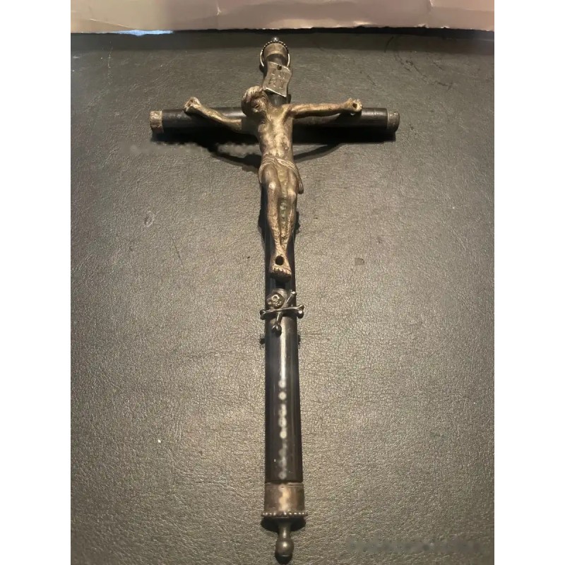 Crucifijo Antiguo de Colección - Pieza Religiosa Histórica Crucifijo Antiguo de Colección - Pieza Religiosa Histórica