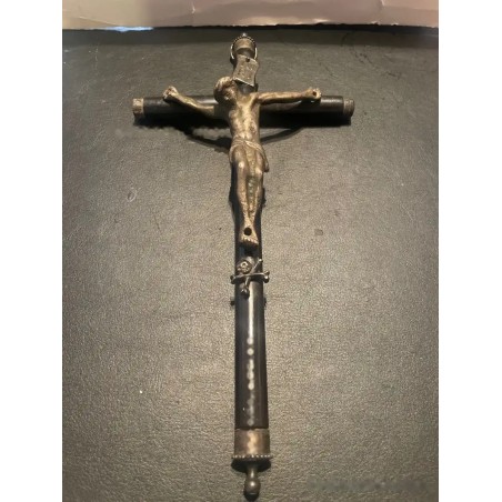 Crucifijo Antiguo de Colección - Pieza Religiosa Histórica