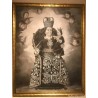 Obra Maestra Religiosa - Virgen del Rosario en Óleo Vintage