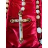Rosario Antiguo de Nácar y Plata - Pieza de Colección del Siglo XIX
