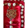 Rosario Antiguo de Nácar y Plata - Pieza de Colección del Siglo XIX
