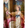 Abanico de Lujo Estilo Francés - Obra Maestra de Arte Textil del Siglo XIX