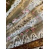 Abanico de Lujo Estilo Francés - Obra Maestra de Arte Textil del Siglo XIX