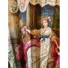 Abanico de Lujo Estilo Francés - Obra Maestra de Arte Textil del Siglo XIX