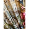 Abanico de Lujo Estilo Francés - Obra Maestra de Arte Textil del Siglo XIX