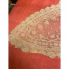 Mantilla Tradicional Española de Encaje - Pieza de Alta Costura Vintage