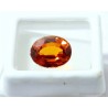 Zafiro Natural Oval - Gema de Coleccionista con Intenso Tono Amarillo-Naranja
