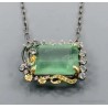 Gargantilla Elegante con Fluorita Verde 40 Quilates - Joya Artesanal Premium