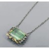 Gargantilla Elegante con Fluorita Verde 40 Quilates - Joya Artesanal Premium