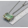 Gargantilla Elegante con Fluorita Verde 40 Quilates - Joya Artesanal Premium