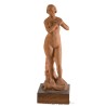 Escultura Terracota Figura Femenina por Enric Casanovas - Arte Catalán Siglo XX