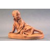 Escultura Terracota Niño Tumbado por Venancio Vallmitjana - Arte Catalán Siglo XIX
