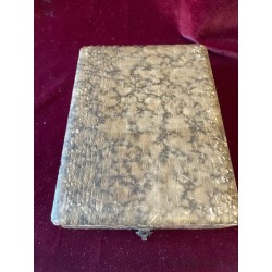 Rosario Antiguo de Cuentas de Ámbar y Plata Filigrana - Estuche Original Siglo XIX