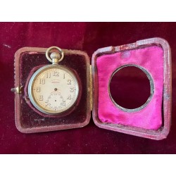Reloj de Bolsillo Antiguo Matchless con Marco de Plata Repujada - Pieza para Restaurar