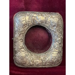 Reloj de Bolsillo Antiguo Matchless con Marco de Plata Repujada - Pieza para Restaurar