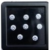 Lote de 8 Circonitas Brillantes de Talla Redonda - Diamantes Sintéticos en Estuche