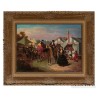 Óleo sobre Tabla Feria de Sevilla - Escena Costumbrista Andaluza Siglo XX