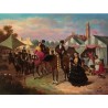 Óleo sobre Tabla Feria de Sevilla - Escena Costumbrista Andaluza Siglo XX