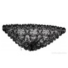 Elegante Mantilla Negra Española Tradicional - Pieza de Encaje Vintage
