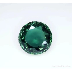 Elegante Piedra Preciosa Verde Natural de 11.12 Quilates - Corte Redondo de Colección