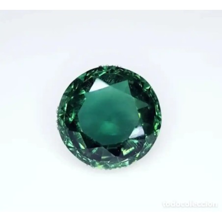 Elegante Piedra Preciosa Verde Natural de 11.12 Quilates - Corte Redondo de Colección