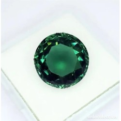 Elegante Piedra Preciosa Verde Natural de 11.12 Quilates - Corte Redondo de Colección