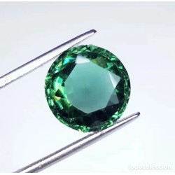 Elegante Piedra Preciosa Verde Natural de 11.12 Quilates - Corte Redondo de Colección