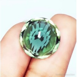 Elegante Piedra Preciosa Verde Natural de 11.12 Quilates - Corte Redondo de Colección