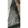 Mantilla Vintage de Tres Picos - Obra Maestra del Encaje en Cambray