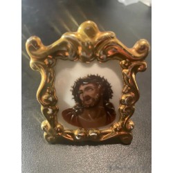 Marco Decorativo de Porcelana de Limoges con Imagen de Ecce Homo