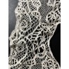 Elegante Cuello de Encaje de Bolillos Vintage - Pieza Artesanal de Alta Costura