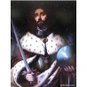 Antiguo Oil Rey San Fernando S.Xix - Pintura religiosa histórica