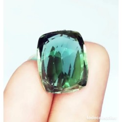 Amatista Verde 10,42 CT - Gema Certificada Talla Cojín - Piedra Preciosa Natural