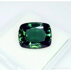 Amatista Verde 10,42 CT - Gema Certificada Talla Cojín - Piedra Preciosa Natural