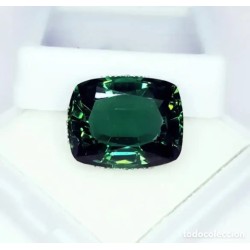 Amatista Verde 10,42 CT - Gema Certificada Talla Cojín - Piedra Preciosa Natural