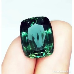 Amatista Verde 10,42 CT - Gema Certificada Talla Cojín - Piedra Preciosa Natural